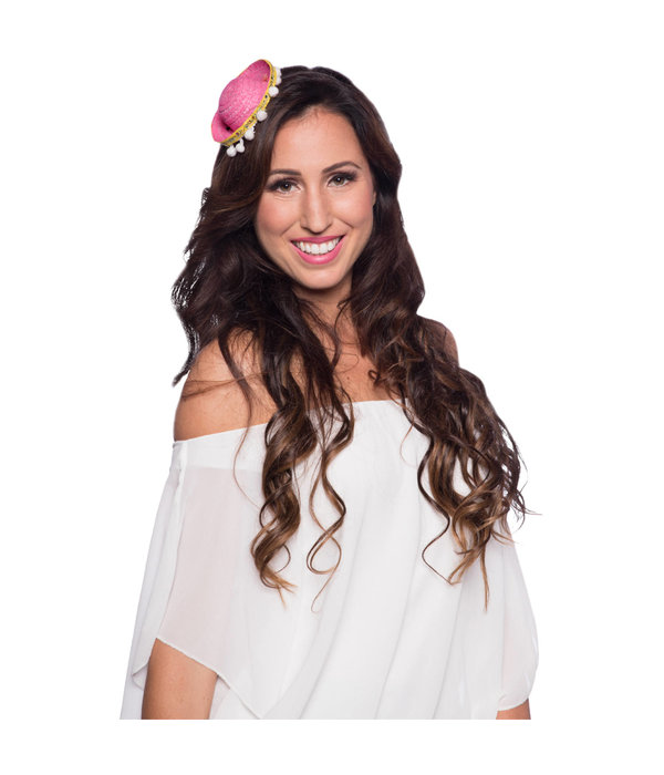 Tiara Mini Sombrero Roze