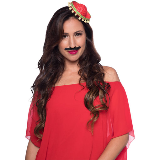 Tiara Mini Sombrero Rood