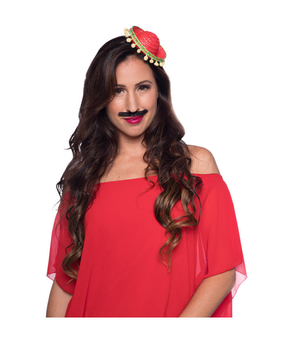 Tiara Mini Sombrero Rood