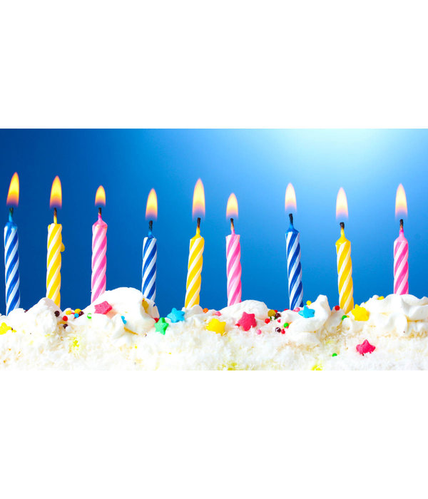 Verjaardagskaarsjes Set Multikleur - 24 Stuks