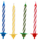 Verjaardagskaarsjes Set Multikleur - 24 Stuks