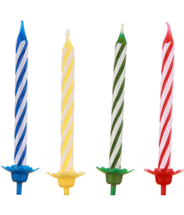 Verjaardagskaarsjes Set Multikleur - 24 Stuks