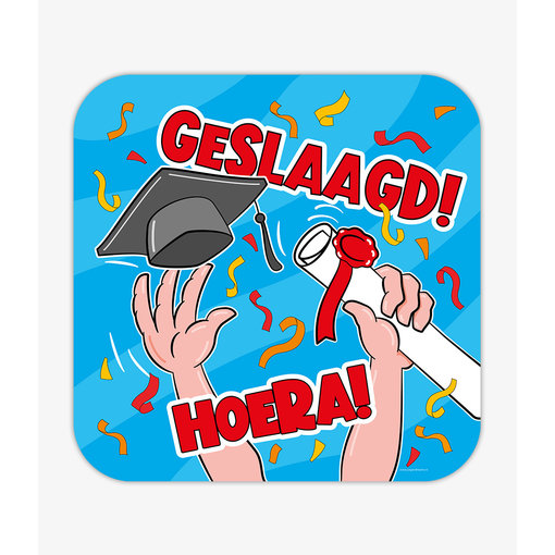 Huldeschild Geslaagd Cartoon