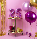 Folie Ballon Bal Metallic Lichtroze 40cm