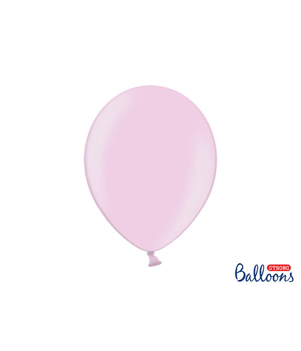 Metallic Ballonnen Candy Pink - 50 Stuks