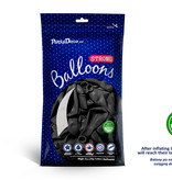 Metallic Ballonnen Zwart - 50 Stuks