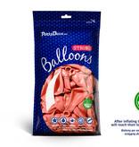 Rosé Gouden Metallic Ballonnen - 100 Stuks