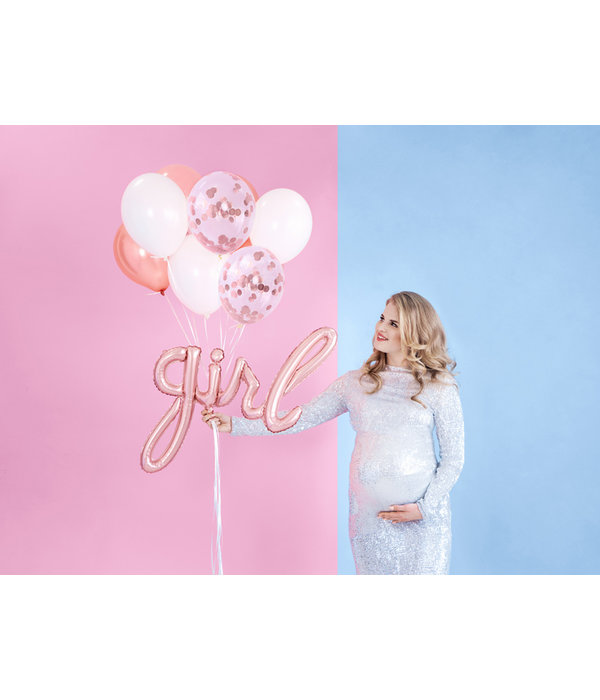 Rosé Gouden Metallic Ballonnen - 50 Stuks