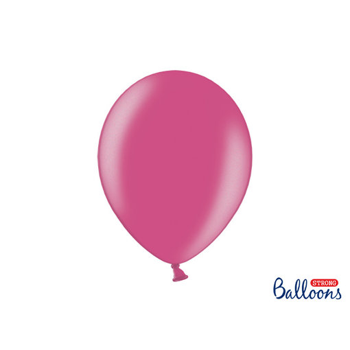 Metallic ballonnen Hot Pink - 50 Stuks