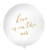 Mega Ballon 'Love Is In The Air' Wit - 1m
