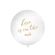 Mega Ballon 'Love Is In The Air' Wit - 1m