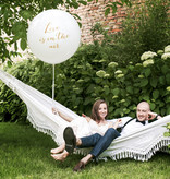 Mega Ballon 'Love Is In The Air' Wit - 1m