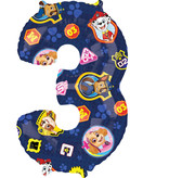 Paw Patrol Cijferballon 3