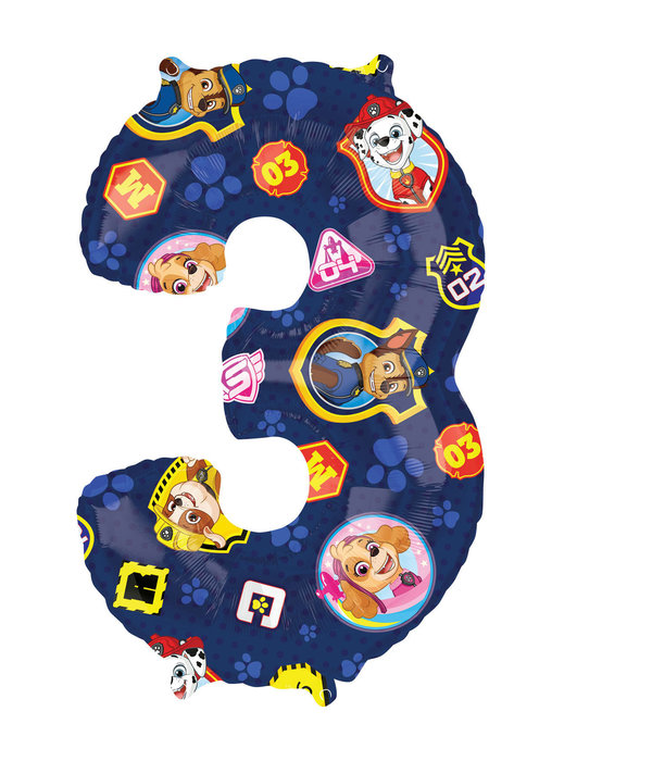 Paw Patrol Cijferballon 3
