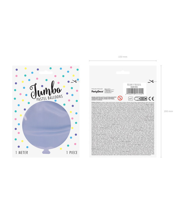Mega Ballon Pastel Lila - 1m