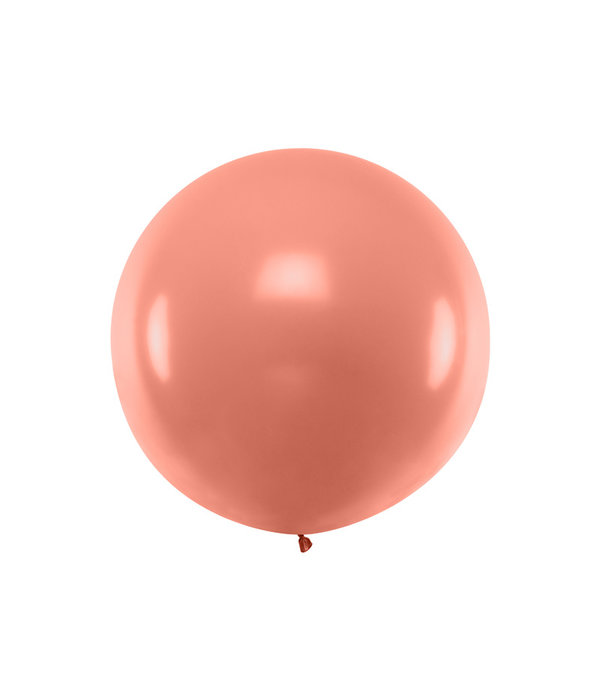 Mega Ballon Metallic Rosé Goud 1m Feestbazaar.nl