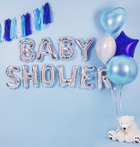 Folieballon Hart Metallic Blauw - 45 cm