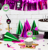 Verjaardagskaarsjes stippen en strepen black/white