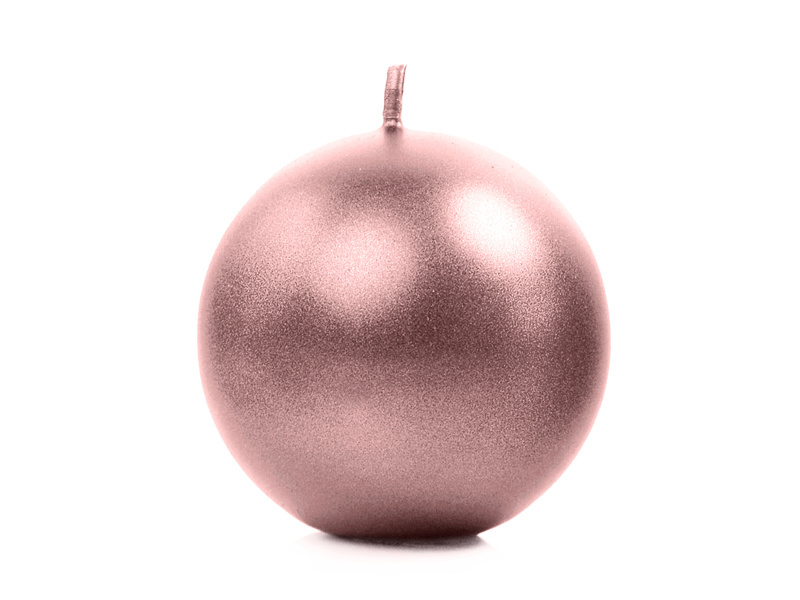 Bolkaars metallic roségoud - 6cm afbeelding