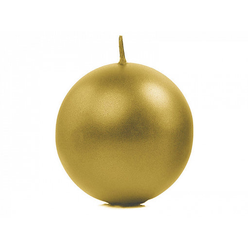 Bolkaars metallic goud - 6cm