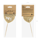 Jute Cake Topper Mr & Mrs