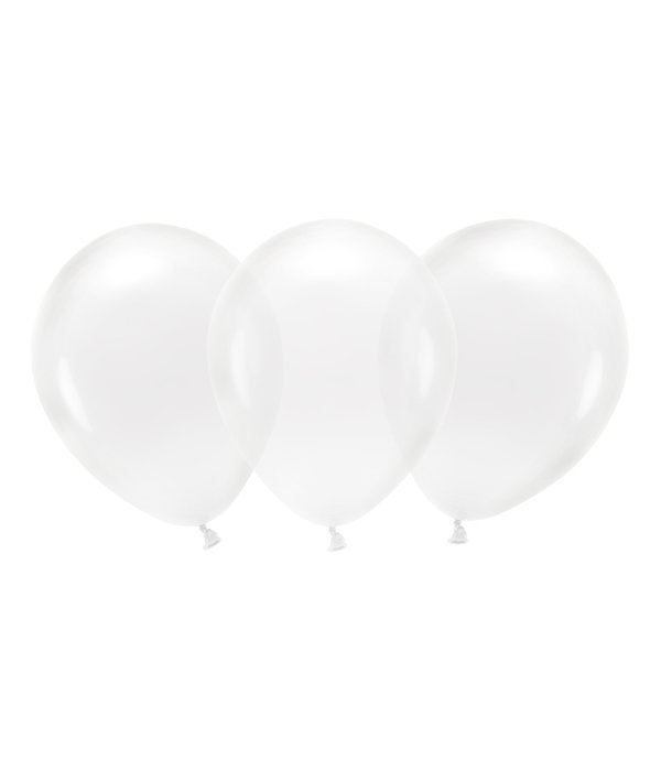 Transparante ballonnen 30cm 10 stuks
