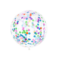 Grote Confetti Ballon met kleurrijke confetti - 1 meter