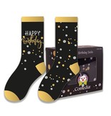 Kadosokken Happy Birthday Goud (2 paar)