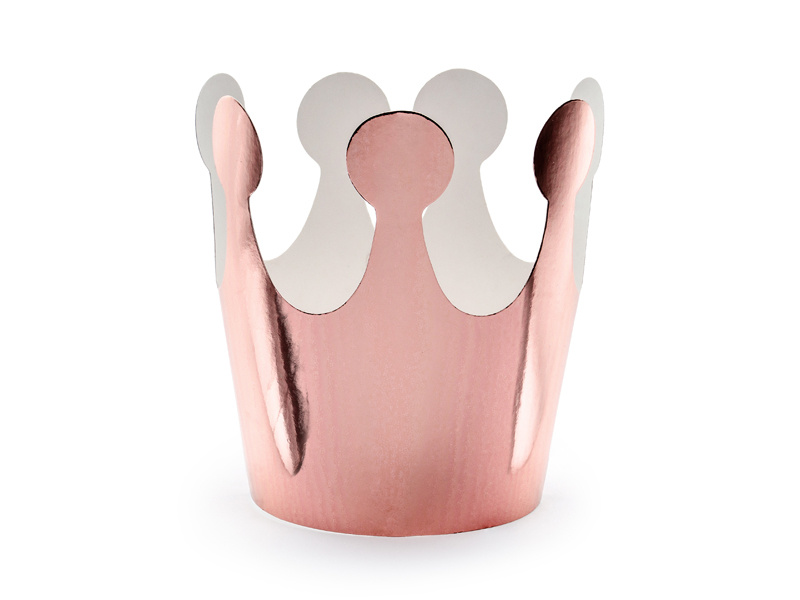Feestkroontjes Rosé Goud - 6 Stuks