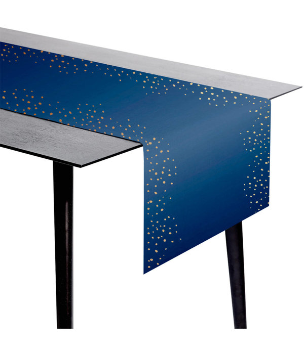 Tafelloper Elegant True Blue - 240x40CM