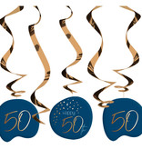 Swirls 50 Jaar Elegant True Blue (5st)