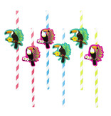 Papieren Rietjes Set Toekan (6st)