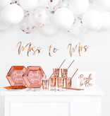 Decoratieset Vrijgezellenfeest Rosé Goud