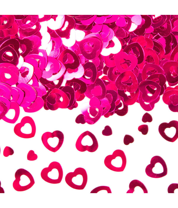 Tafeldecoratie / Sierconfetti Hart Roze