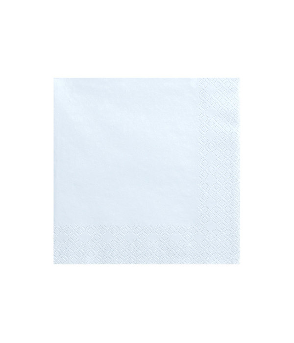 Servetten Licht Sky Blue (20st)