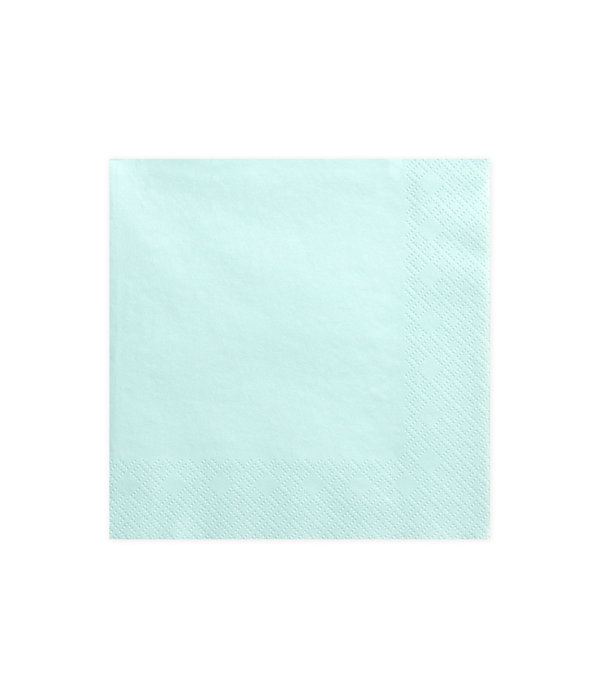 Servetten Licht Turquoise (20st)