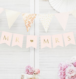 Letterslinger Mr & Mrs Lichtroze (85cm)