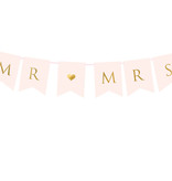 Letterslinger Mr & Mrs Lichtroze (85cm)