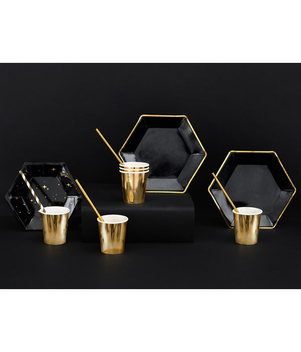 Bordjes Zwart Chic (6st)