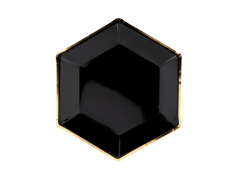 Bordjes Zwart Chic (6st)