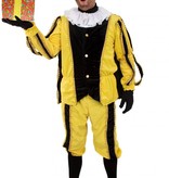 Pieten pak 3-delig geel/zwart Gomera