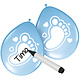 Beschrijfbare Ballonnen Baby Blauw (6st)