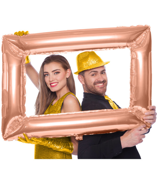Folieballon Fotolijst Rosé Goud