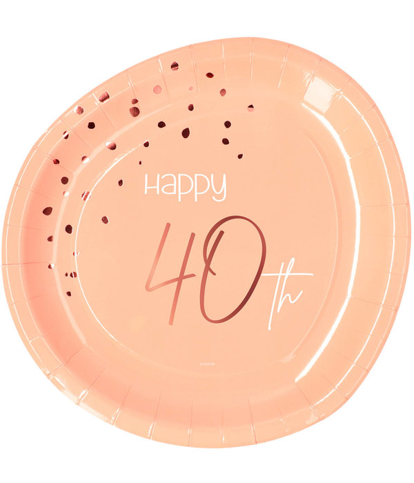 Borden 40 Jaar Elegant Blush (8st)