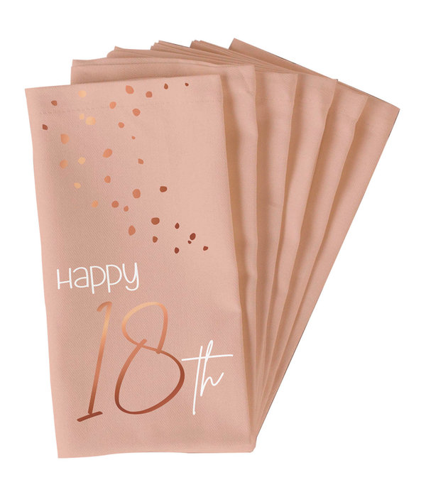 Servetten 18 Jaar Elegant Blush (10st)