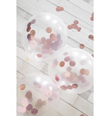 Confetti Ballonnen Rosé Goud (4st)