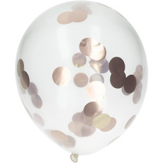 Confetti Ballonnen Rosé Goud (4st)