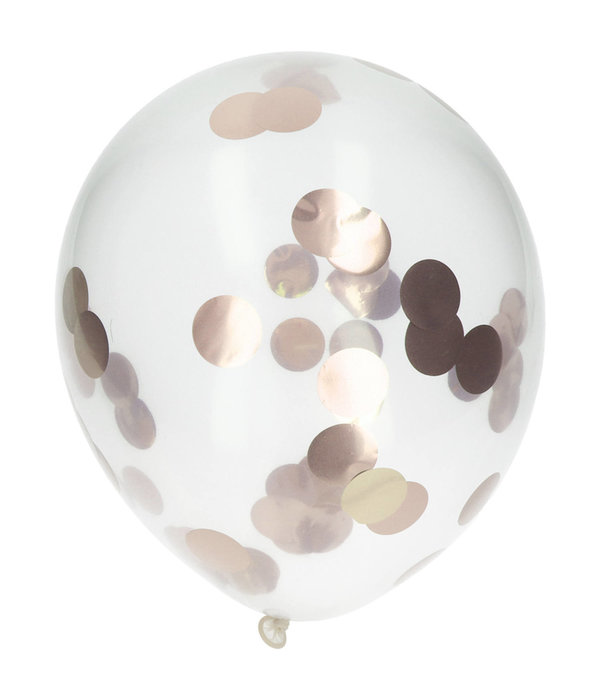 Confetti Ballonnen Rosé Goud (4st)
