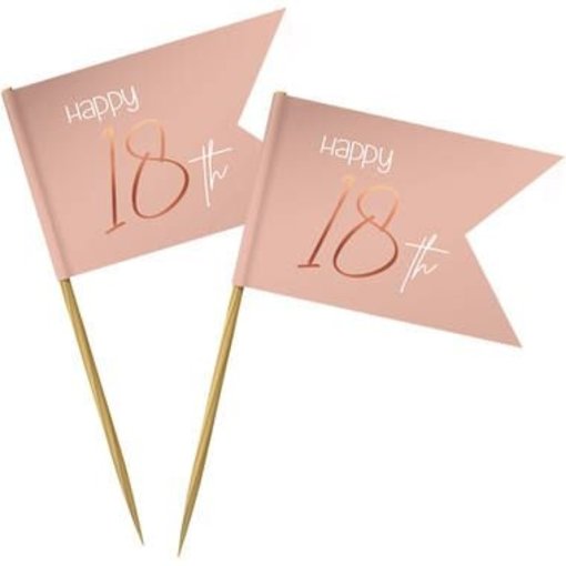 Prikkers 18 Jaar Elegant Blush  (36st)