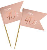 Prikkers 40 Jaar Elegant Blush (36st)